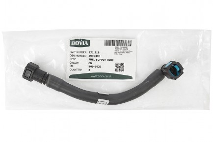 171.218 Трубка подачи топлива от фильтра к ТНВД КАМАЗ дв. Cummins ISLe 4993398, 4988677, 3287770 - BOVIA - 400х267