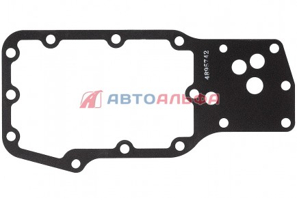 175.200 Прокладка маслоохладителя (теплообменника) серая КАМАЗ, НЕФАЗ дв. Cummins ISBe 4895742, 2830559, 3977913 - BOVIA - 400х267