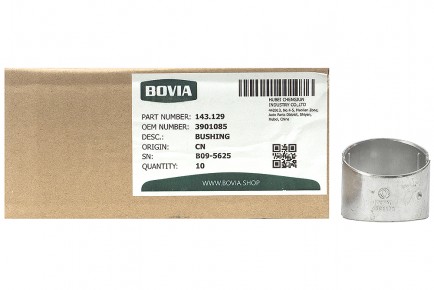 143.129 Втулка КАМАЗ, НЕФАЗ дв. Cummins ISBe 3901085, 4891178, 3941476 шатуна - BOVIA - 400х267