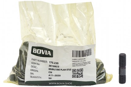 170.235 Шпилька крепления турбокомпрессора КАМАЗ, НЕФАЗ дв. Cummins ISBe, СТ, BT 3818823 - BOVIA - 400х267