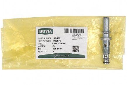 143.830 Клапан обратный топливной трубки КАМАЗ дв. Cummins ISLe 4933571 - BOVIA - 400х267