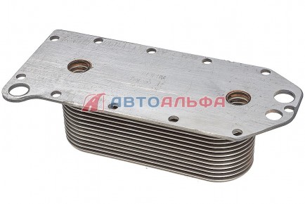 129.114 Теплообменник (маслоохладитель) КАМАЗ дв. Cummins 6CT, ISLe, L, C, QSC, QSL 3966365, 5284362, 3944464 - BOVIA - 400х267