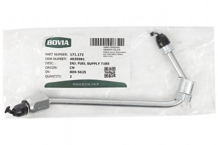 171.172 Трубка топливная высокого давления Eвро-4 (1ц) КАМАЗ дв. Cummins 6ISBe 4935981 - BOVIA - 400х267