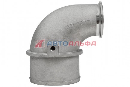 143.252 Патрубок забора воздуха угловой КАМАЗ дв. Cummins ISLe, QSL 3883977 - BOVIA - 400х267