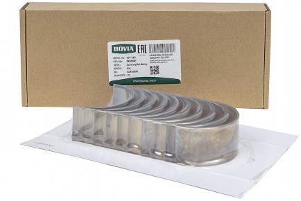 104.120 Вкладыш коленвала шатунный верхний стандарт КАМАЗ дв. Cummins 6CT, ISC, L, ISLe 3950661 - BOVIA - 400х267