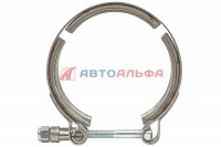171.186 Хомут ленточный V-образный (83 мм) КАМАЗ, НЕФАЗ Cummins 6ISBe 3415547, 3923060, 3069053 - BOVIA - 200х133