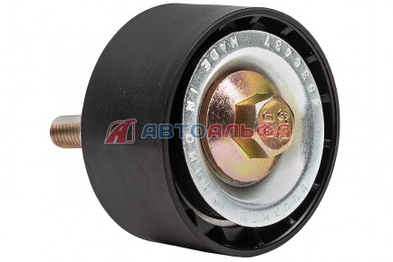 143.334 Ролик обводной гладкий КАМАЗ, НЕФАЗ дв. Cummins ISBe, 6CT, L 4936437, 4892356, 4987968, 3978324 (пластмассовый) - BOVIA - 400х267