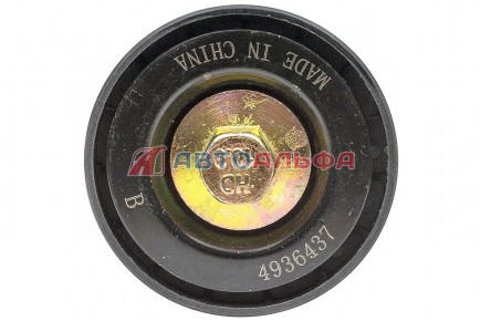 143.334 Ролик обводной гладкий КАМАЗ, НЕФАЗ дв. Cummins ISBe, 6CT, L 4936437, 4892356, 4987968, 3978324 (пластмассовый) - BOVIA - 400х267