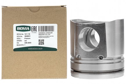 121.116 Поршень КАМАЗ дв. Cummins BT, EQB 3926631 - BOVIA - 400х267