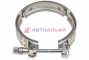 171.187 Хомут ленточный V-образный (87 мм) КАМАЗ, НЕФАЗ дв. Cummins 6ISBe 3903652 (выпускной патрубок) - BOVIA - 111х74