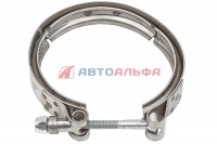 171.188 Хомут ленточный V-образный (96 мм) КАМАЗ, НЕФАЗ дв. Cummins 6ISBe 4938989, 5266140 - BOVIA - 200х133