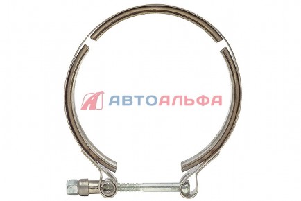 171.183 Хомут ленточный V-образный (115 мм) КАМАЗ дв. Cummins 6ISBe 3905216, 3067979 - BOVIA - 400х267