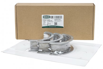 103.127 Вкладыш коленвала упорный верхний ремонт. (0.5 мм) КАМАЗ дв. Cummins ISBe, ВТ 3945662, 3978822, 4938950 - BOVIA - 400х267