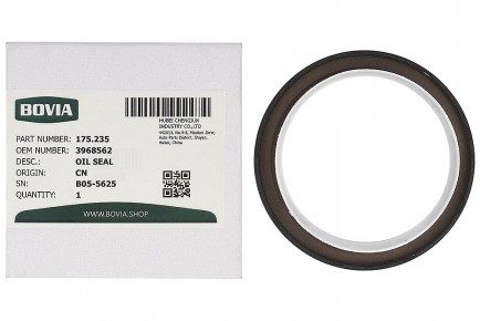 175.235 Сальник коленвала передний КАМАЗ дв. Cummins L, QSL, ISLe 3968562, 3921927, 4025270, 3353977, 3908139 (75*93*8) - BOVIA - 400х267