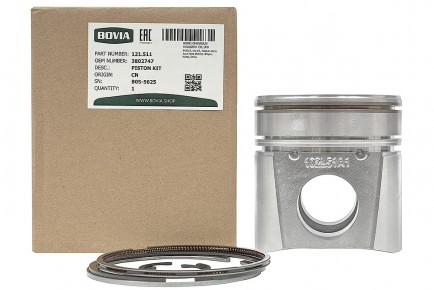 121.511 Ремкомплект поршневой на 1 цилиндр стандарт КАМАЗ дв. Cummins 4-6BT 3802747 - BOVIA - 400х267