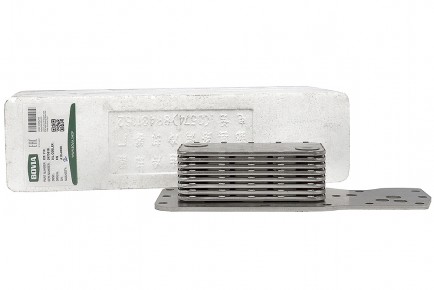 129.110 Теплообменник (маслоохладитель) КАМАЗ, НЕФАЗ дв. Cummins ISBe 3975818, 3959031 - BOVIA - 400х267