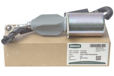 143.872 Соленоид ТНВД КАМАЗ дв. Cummins 6ВТ, 6CT, EQB210-20 3935650 - BOVIA - 400х267